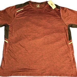 Casual Red Crew Neck Short Sleeve Tee